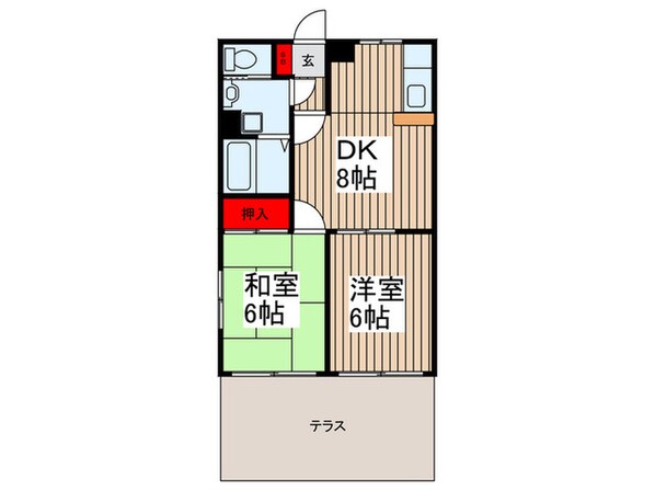 メゾン遠山Ⅱの物件間取画像